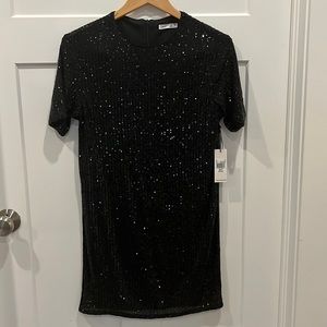 Black Sequin Dress
